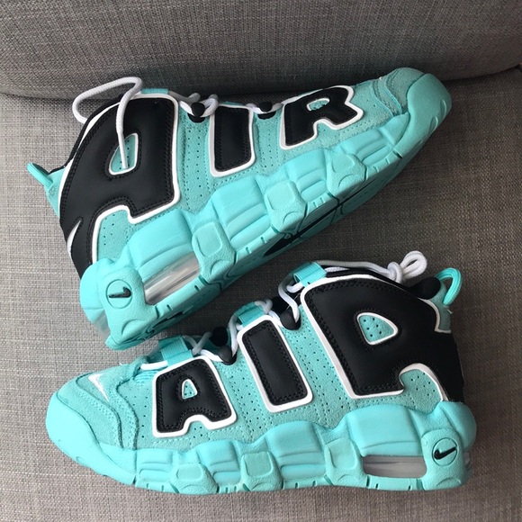 Nike Shoes - Nike air more uptempo light aqua shoes